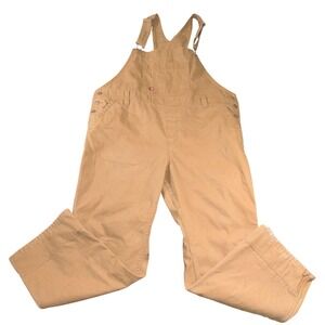 Dickies Bib Overalls Women's 18WR Brown Duck Canvas Carpenter Workwear Utility